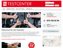 Tablet Screenshot of lag-testcenter.se